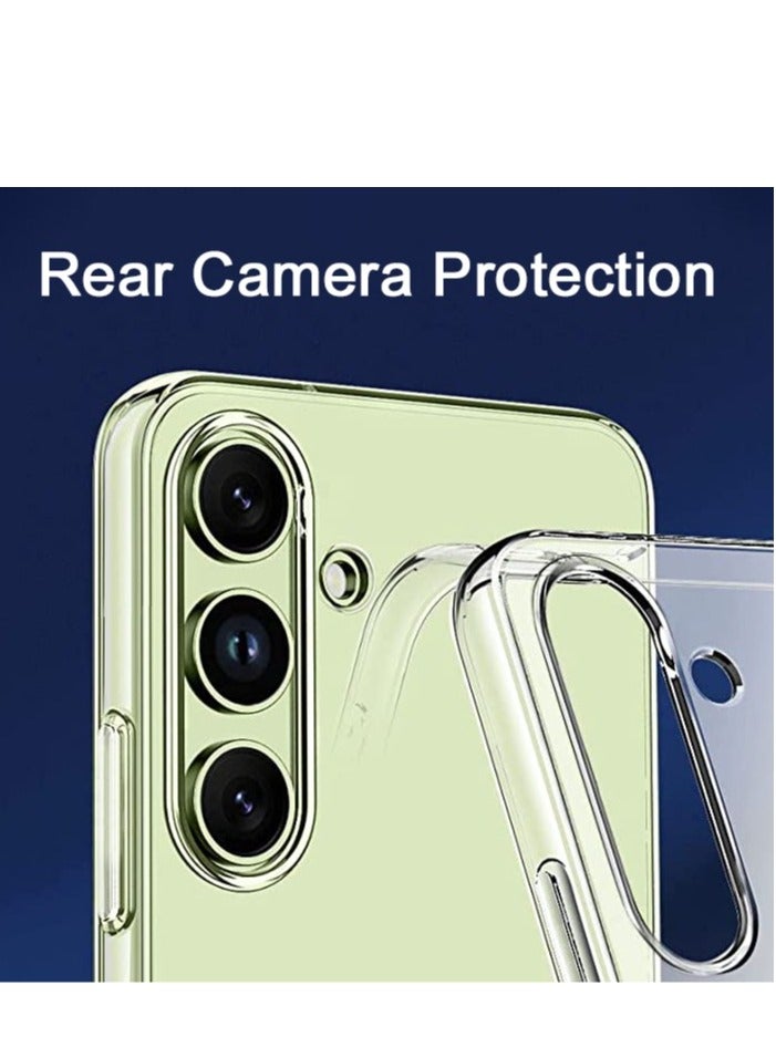 Case Compatible with Samsung Galaxy A54 5G Case Crystal Clear Soft TPU Gel Case Flexible Silicone Anti-Scratch Camera Protection Transparent TPU Cover - Clear