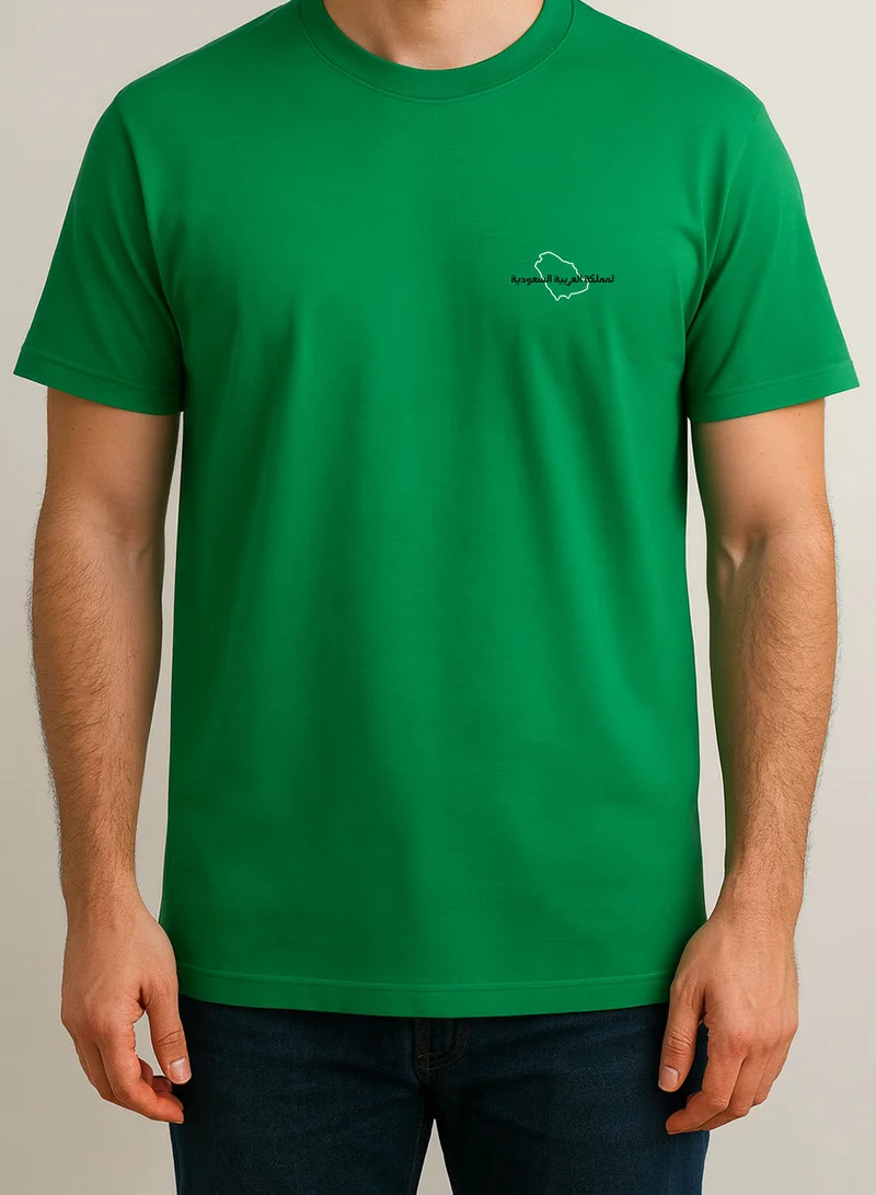 LOWHA Cotton T-Shirt for Saudi National Day or Everyday Saudi Pride Wear for Women & Men