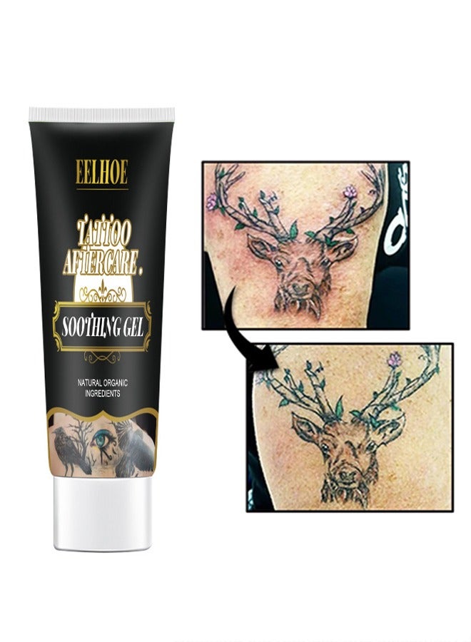 EELHOE Tattoo After Care Soothing Gel, Microblading Aftercare Ointment Anti-Inflammatory Anti Scar Tattoo Aftercare Cream for Makeup Microblading and Tattoo Healing Art Tattoo Supplies 30ml - Image 1