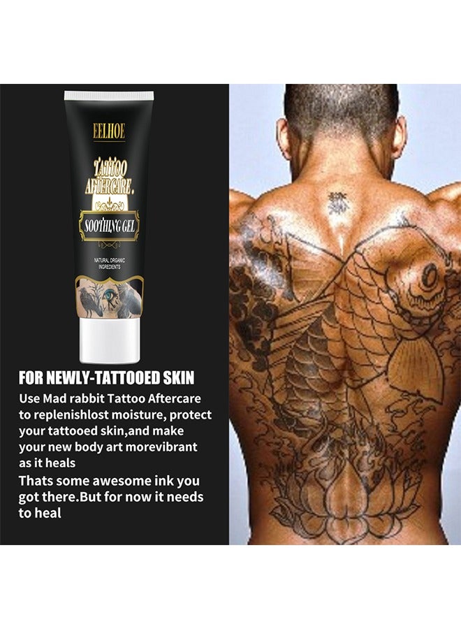 EELHOE Tattoo After Care Soothing Gel, Microblading Aftercare Ointment Anti-Inflammatory Anti Scar Tattoo Aftercare Cream for Makeup Microblading and Tattoo Healing Art Tattoo Supplies 30ml - Image 2