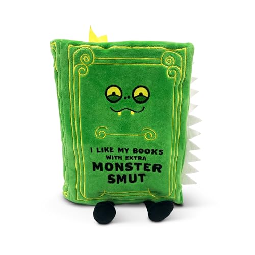 Punchkins Book Plushie I Like My Books with Extra Monster Smut Gift for Book Lovers Silly Plush Toy for Gifting - Image 1