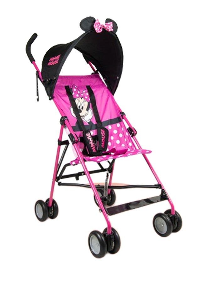 Disney Car Lightning Mcqueen Lightweight Foldable Buggy Stroller With Adjustable Canopy - Multicolour - Image 1