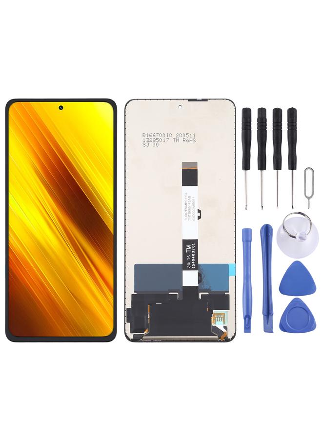 erorex Replacement Original LCD Screen and Digitizer Full Assembly for Xiaomi Poco X3 / Poco X3 NFC / Poco X3 Pro M2102J20SG, M2102J20SI, MZB07Z0IN / MZB07Z1IN / MZB07Z2IN / MZB07Z3IN / MZB07Z4IN / MZB9965IN / M2007JCG / M2007J20CT - Image 1