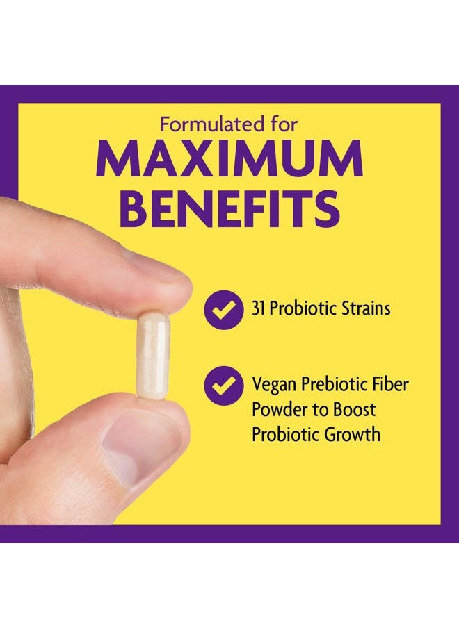 HPN - Multi Strain Probiotics for Women & Men - Probiotic Supplement - 50 Billion CFU - Gut Health, Immune Support, Digestion, Lactobacillus Acidophilus, Prebiotics and Probiotics, 60 Capsules - Image 1