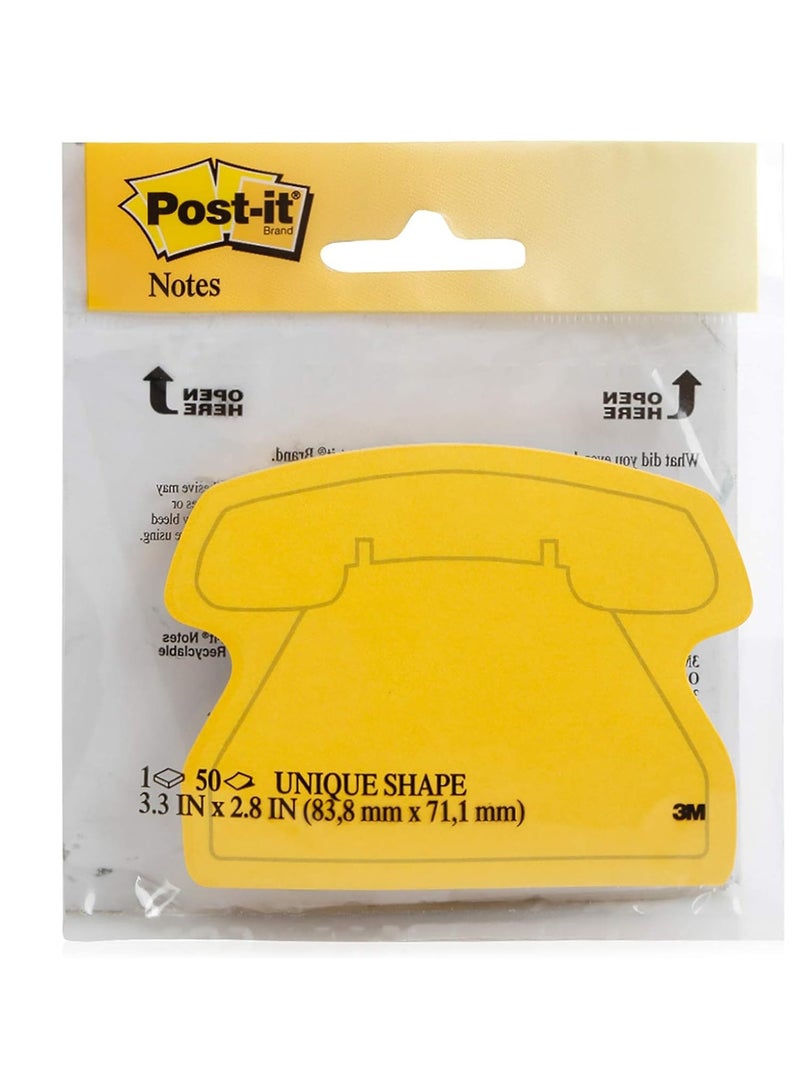 Post It 1 Pack Unique Shape Sticky Notes 3.3 Inch X 2.8 Inch - Image 2