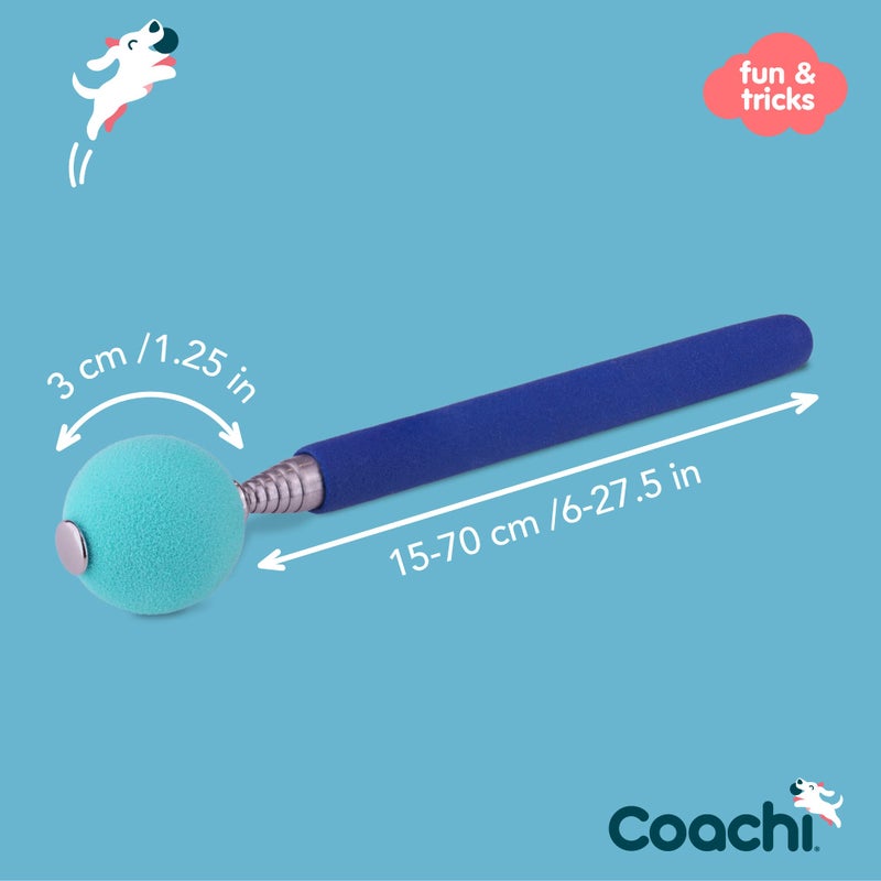 The Company of Animals Coachi Target Stick, Telescopic Design with Large Ball for Target, Dog Accessory for Clicker & Agility Training, Teach Commands and Tricks, Navy/Light Blue - Image 4