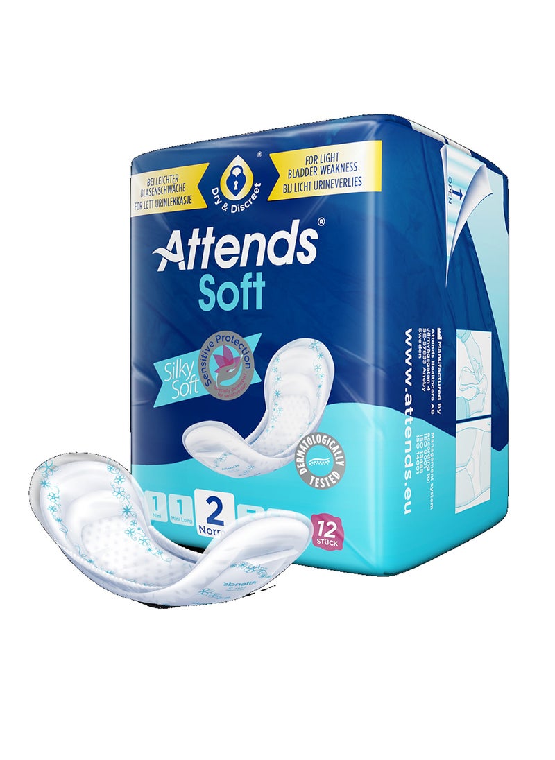 Attends Soft 2, Normal, Pack Of 12 