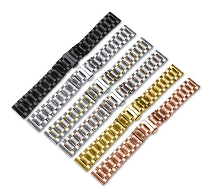 Bluejw Replacement 304 Solid Stainless Steel Metal Watch Strap for Watch Band – Durable, Adjustable, and Comfortable - Image 1