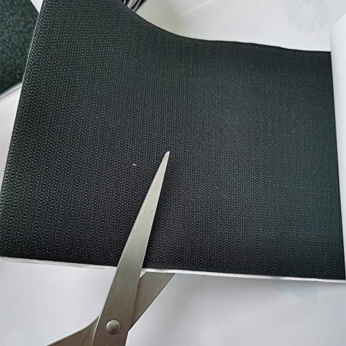 Ywhomal 6 inch Width Self Adhesive Hook and Loop Fastening Tape Heavy Duty Strips 1 Yard (Black, 6 inch x 1.1 Yard) - Image 3