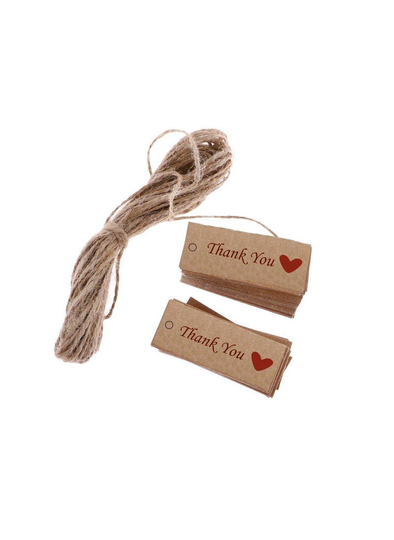 Atmiyamart Atmiyamart Thank You Gift Tag Vintage Craft Paper Handmade Tag  - Image 2