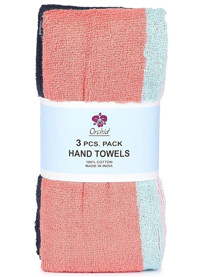 أوركيد طقم مكون من 3 مناشف يد مخططة بمقاس 40*70 سم