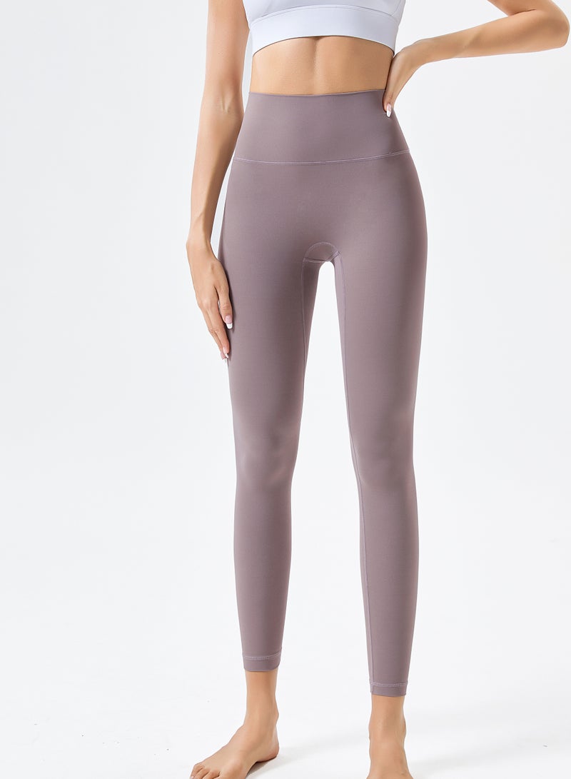 Loquat Women Quick Dry Breathable Yoga Leggings Purple  - Image 1