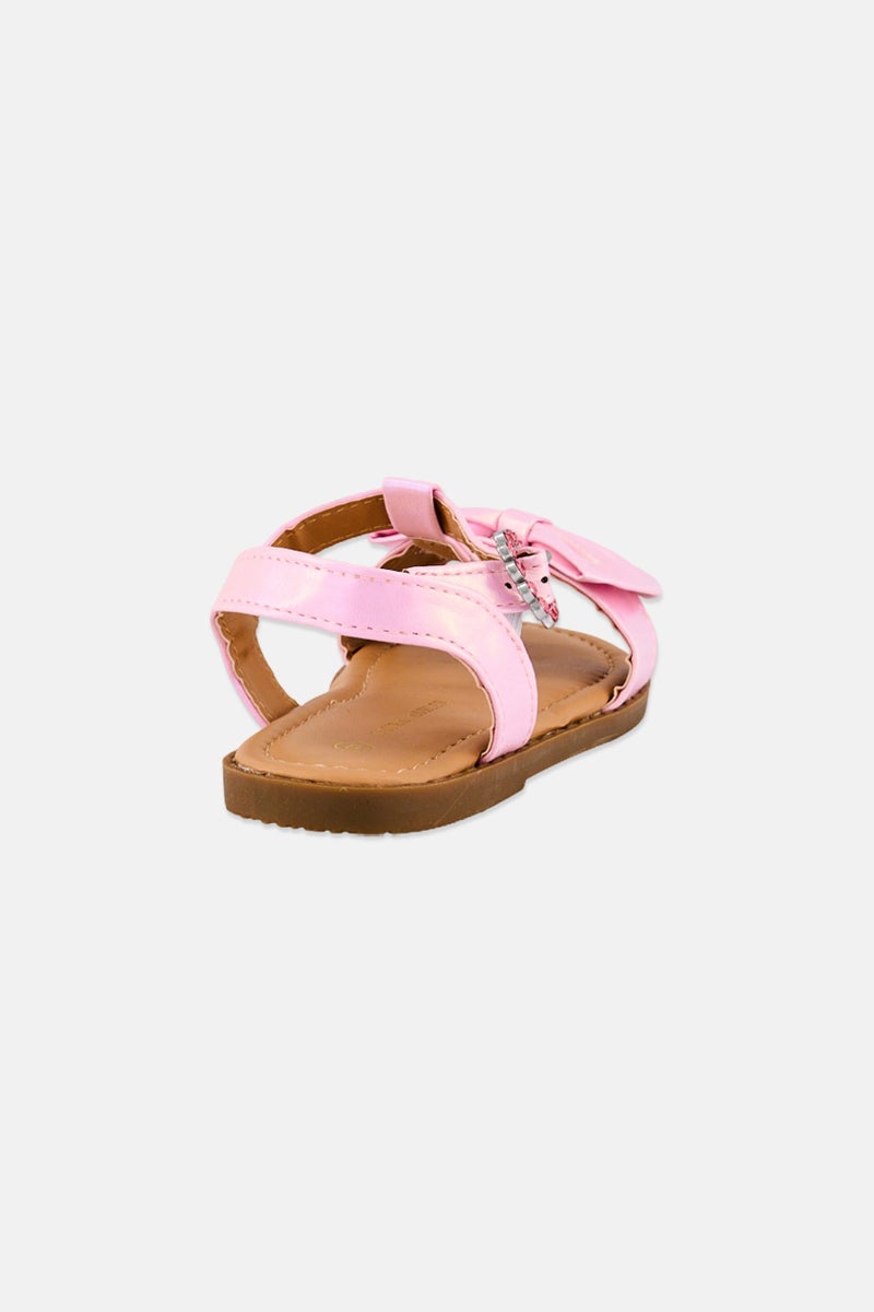 LAURA ASHLEY Toddlers Girl Adjustable Buckle Sandals, Pink - Image 2