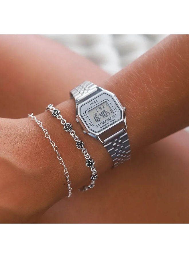 CASIO Stainless Steel Digital Wrist Watch LA680WA-7DF - Image 3