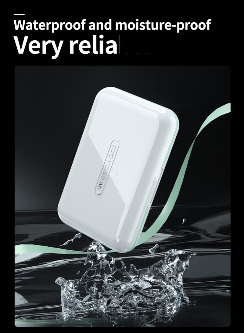 YOONISPRO Pill Organizer Portable Travel Storage Medicine Box for Vitamins Fish Oils and a Variety of Pills Fits in Purse Pocket(White, 6 Compartments) - Image 2