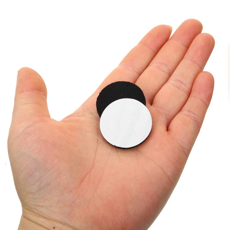 Black Adhesive Felt Furniture Pads 50pcs Chair Leg Protectors Non Slip Floor Guards - Image 4