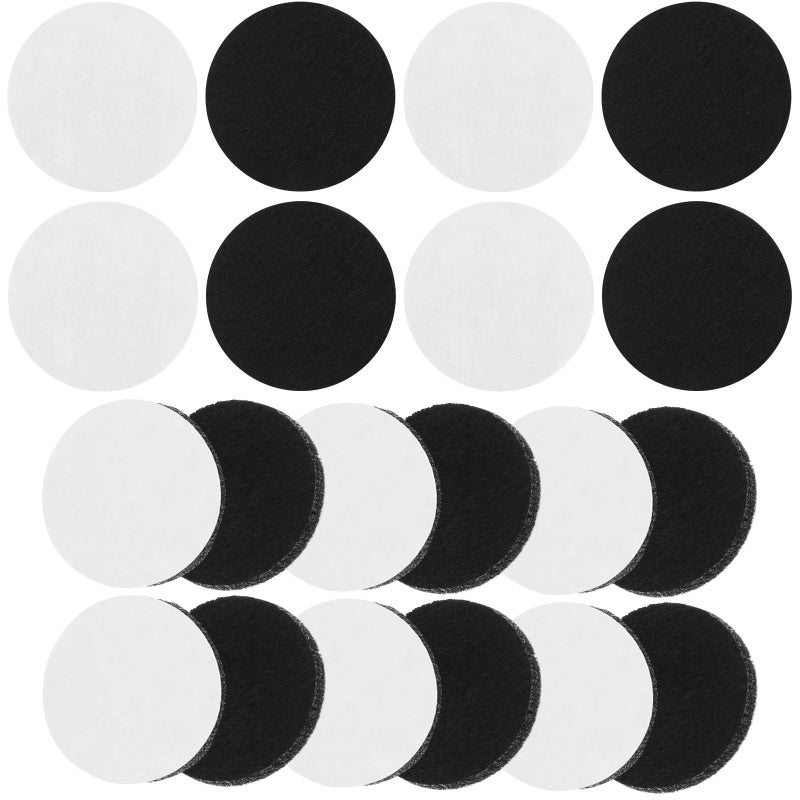 Black Adhesive Felt Furniture Pads 50pcs Chair Leg Protectors Non Slip Floor Guards - Image 2