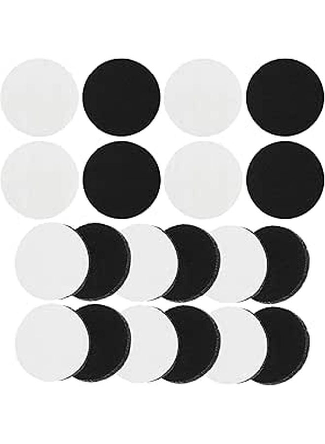 Black Adhesive Felt Furniture Pads 50pcs Chair Leg Protectors Non Slip Floor Guards - Image 1