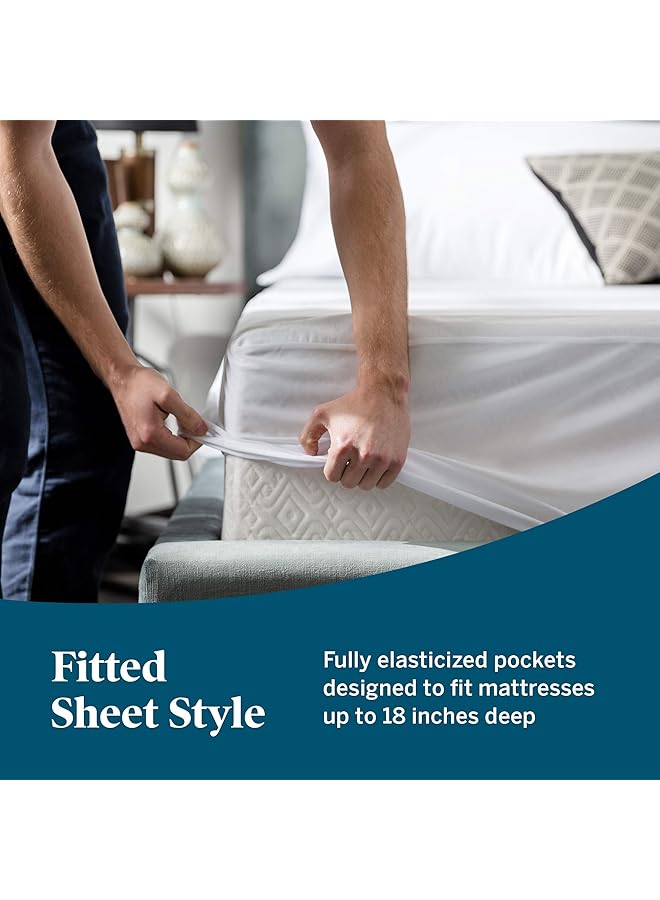 erorex Premium Rayon From Bamboo Jersey Mattress Protector Ultra Soft Waterproof – Txin Xl White - Image 5