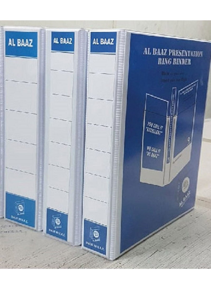 AL BAAZ Ring Binder 4-Ring 50 mm Al Baaz AB-406 50mm White  - Image 1