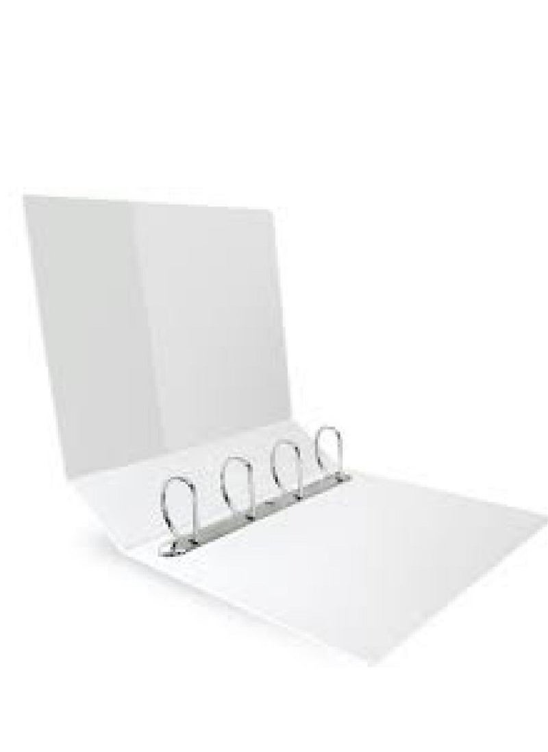 AL BAAZ Ring Binder 4-Ring 50 mm Al Baaz AB-406 50mm White  - Image 2