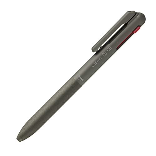 Pentel BXAC35D Calme Tri-Color Ballpoint Pen, 0.02 inches (0.5 mm), Khaki - Image 1