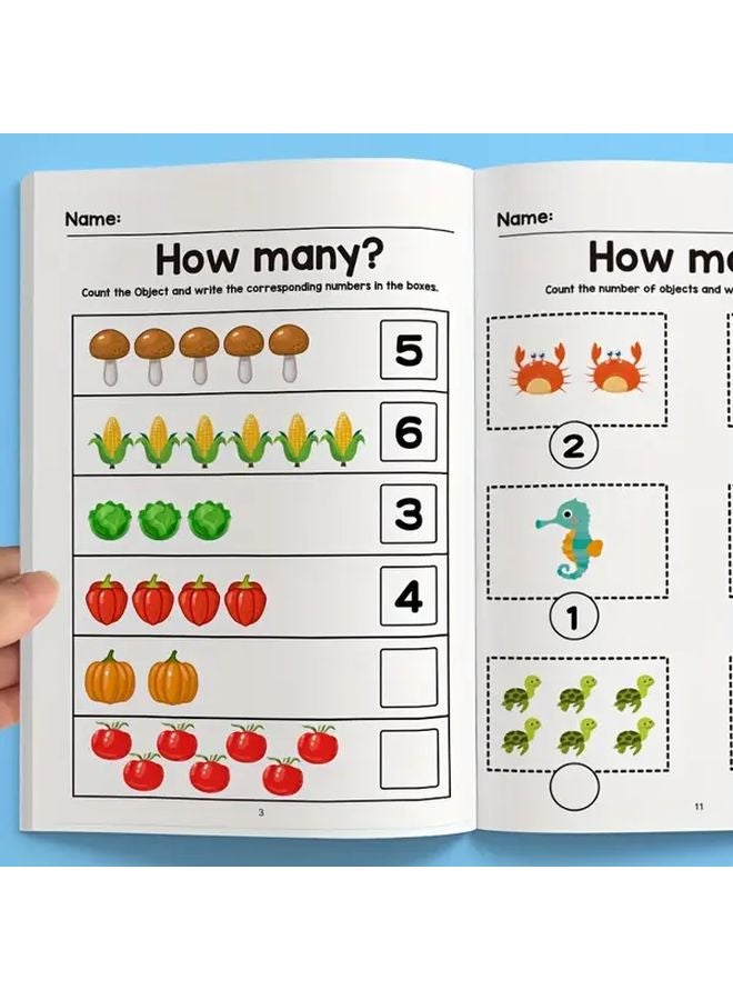 دفتر العمل التفاعلي للرياضيات ما قبل المدرسة مع التتبع الرقمي للجمع والطرح للأعمار من 2 إلى 4 سنوات - Image 5