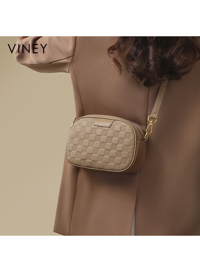 Viney Leather Handbag, Women's Bag, Niche Crossbody Small Bag, Light Luxury Brand Shoulder Bag, Birthday Gift, Stylish Present For Girlfriend Or Wife - Image 3