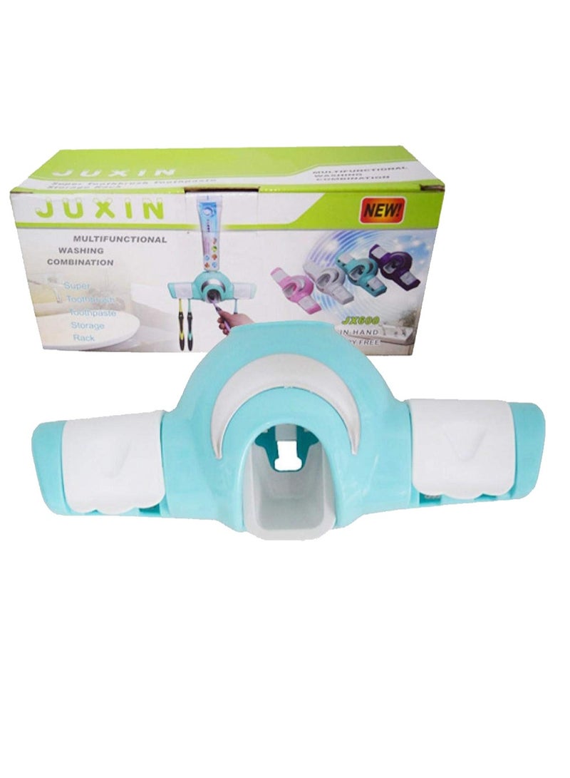 جوكسين موزع معجون الأسنان مع حامل يتسع ل 4 قطع من فرشاة الأسنان (ألوان متنوعة) - Image 1