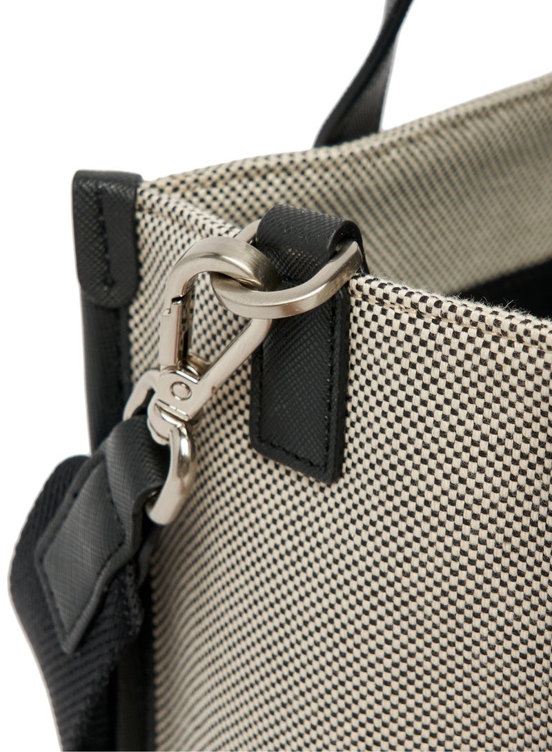 MLB Canvasg Tote Bag Shopping Bag Handbag Shoulder Bag Small Size  Black - Image 4