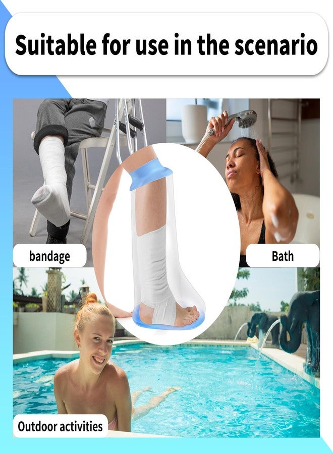 KEEFITT Waterproof Extra Wide Leg Cast Shower Cover with Non-Slip Bottom, Watertight Elastic Silicone Foot Cast Shower Protector for Foot After Surgery, Bunion Surgery, Large Casts, Fracture and Boots - Image 4
