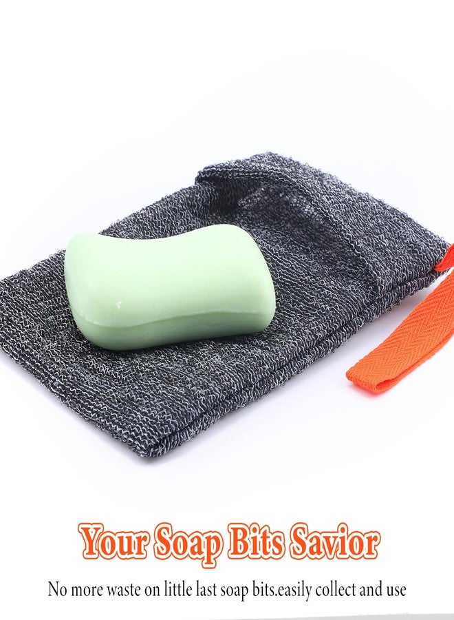 Wanmu 4 Pcs Exfoliating Soap Bags, Deep Exfoliating Foaming Soap Savers with Quick-Dry Mesh, Body Scrubber Bar Soap Pouch Sock for Bath Shower - Image 5