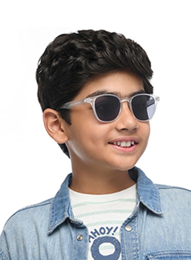 هوبر نظارات شمسية للأطفال من لينسكارت، مجموعة ممفيس، بإطار كامل مربع، أحدث وأنيق، حماية كاملة من الأشعة فوق البنفسجية للأولاد والبنات - سنة - Image 3