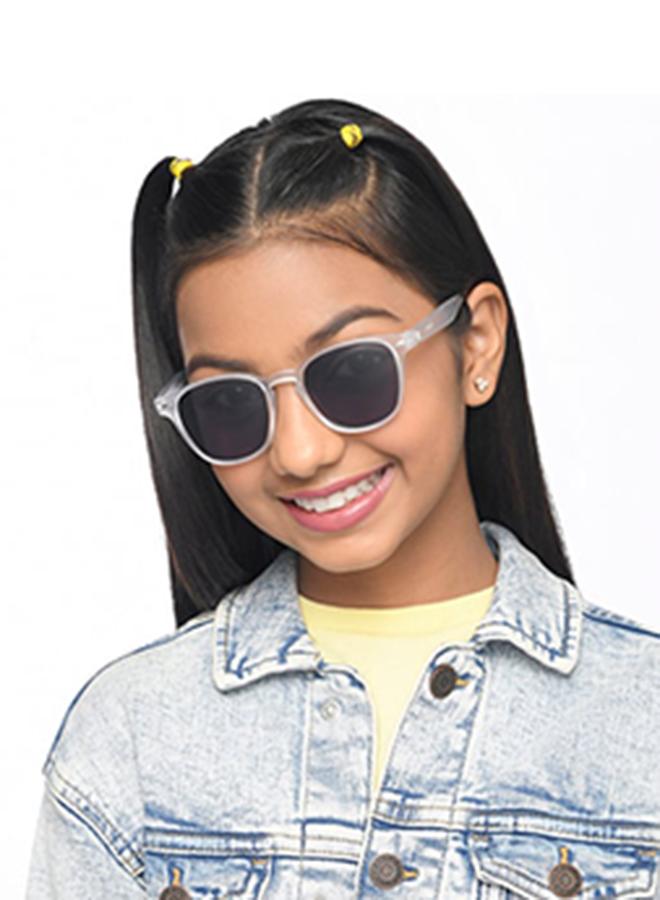 هوبر نظارات شمسية للأطفال من لينسكارت، مجموعة ممفيس، بإطار كامل مربع، أحدث وأنيق، حماية كاملة من الأشعة فوق البنفسجية للأولاد والبنات - سنة - Image 4