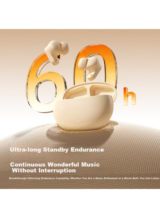 No Must Work Nuobixing J16Pro Wireless Bluetooth Earphones, New Semi-In Sports Running Wireless Noise-Cancelling Calling High-Quality Long Battery Life Comfortable For Long-Term Wear, Compatible With Android And Apple, Black - Image 5