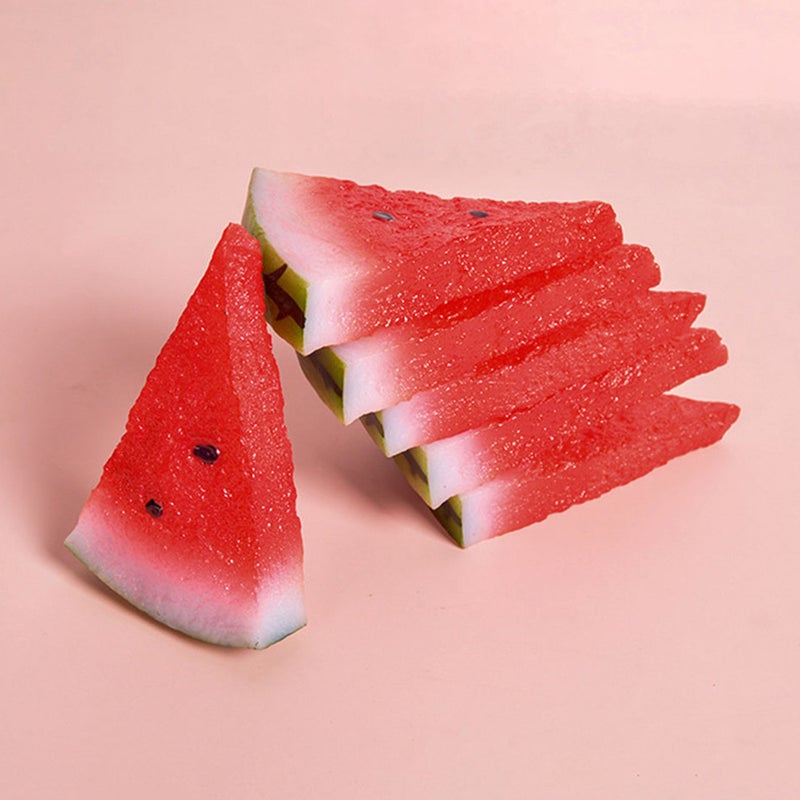 6 pcs Artificial Watermelon Slices Simulation Watermelon Model Fake Fruit Decor - Image 4