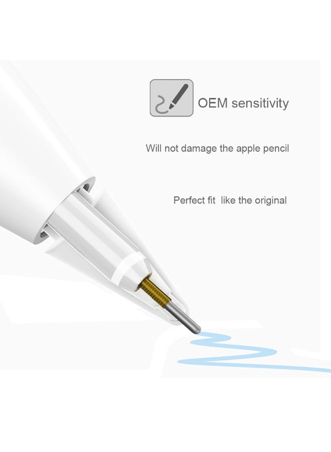 Replacement Tips for Apple Pencil 2nd Gen/1st Gen/USB-C/Apple Pencil Pro,No Wear Out Apple Pencil Tips,Metal Pencil Nibs for Precise Control-Pen Like 0.78mm Longer Tips for iPad Pencil-(4 Pack) - Image 4