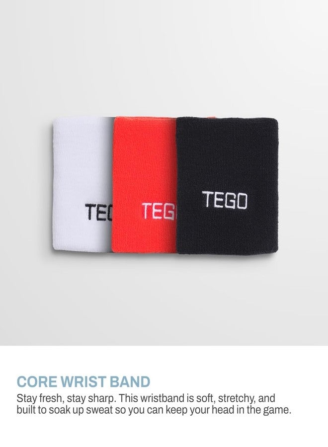 تيجو سوار معصم TEGO Core Performance | سوار سريع الامتصاص للعرق | تصميم مرن وناعم | سوار رياضي منخفض الارتفاع للتدريب والجري ويوم المباراة - Image 5