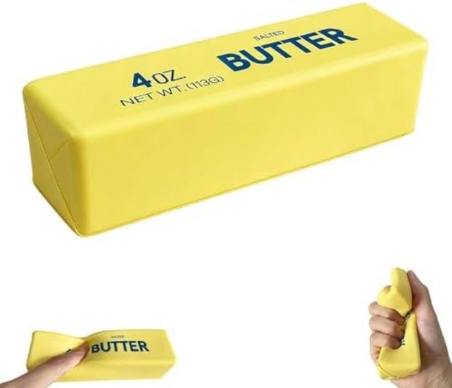 Cheese squishy toy, Slow-Rising Stress Relief Squeeze Block for Adults（13*3.5*3.5cm） - Image 3