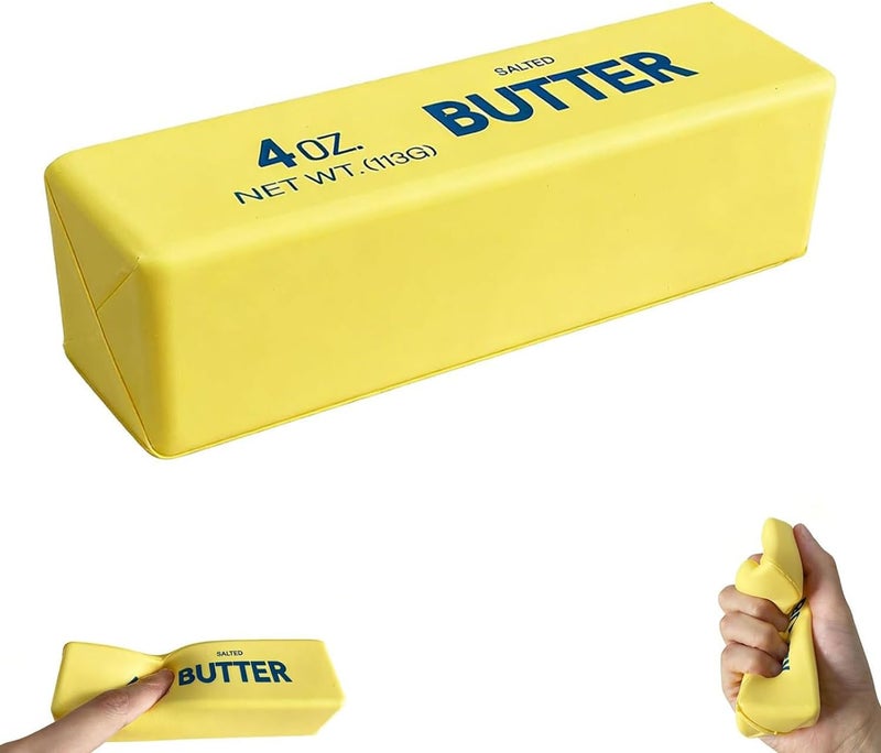 Cheese squishy toy, Slow-Rising Stress Relief Squeeze Block for Adults（13*3.5*3.5cm） - Image 2