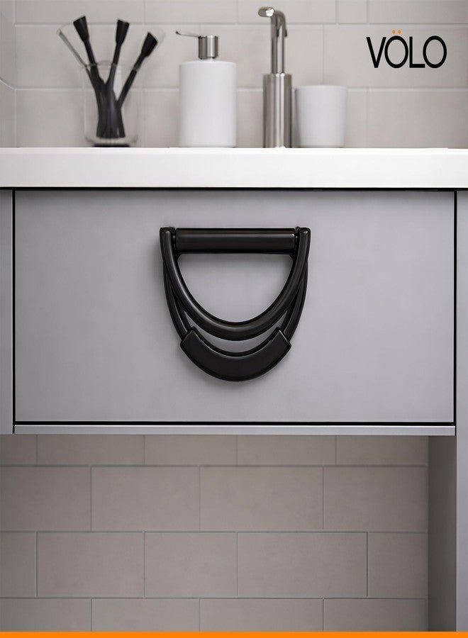 VOLO Cabinet Drawer Knobs - Versatile for Home, Kitchen, Office, and Hotel Doors (Model Kadi-52) (2, Black) - Image 3