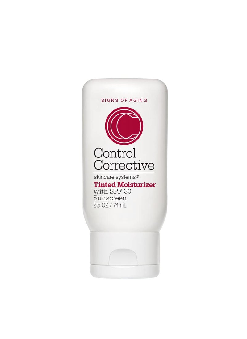 CONTROL CORRECTIVE SKIN CARE SYSTEMS CONTROL CORRECTIVE Tinted Moisturizer With Spf 30 25 Oz  NonGreasy Hydration Subtle HealthyLooking Even Out Skin Tone Moisturizes  Protects Zinc Titanium Natural Sunscreen Sheer Coverage 