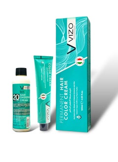 VIZO VIZO Permanent Hair Color Cream No.7.7 Medium Blonde Brown with 20 vol.100ml Oxidizing  - Image 1