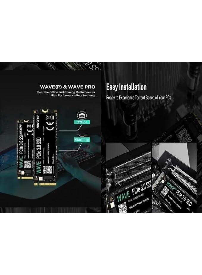 HIKSEMI WAVE(P) 256GB NVMe M.2 PCIe Gen 3 SSD Up to 1200MB/s, Internal Solid State Drive for Desktop Laptop Computer - Image 3