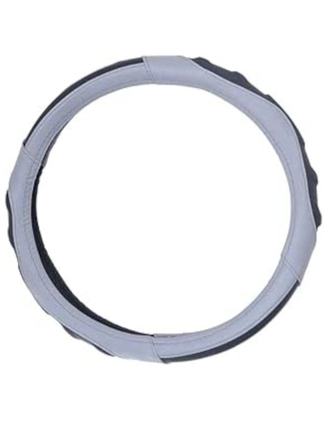 غطاء طارة دركسيون من الجلد والمطاط - رمادي - ثلاثي الابعاد - Image 2