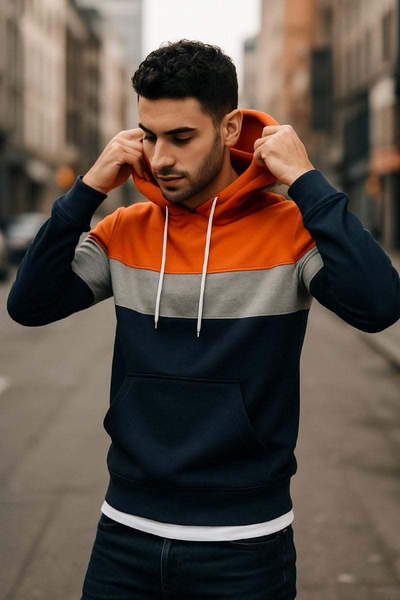 Lymio Hoodies || Sweatshirt for Unisex || Unisex Hoodie (H-54-Blue-S) - Image 4
