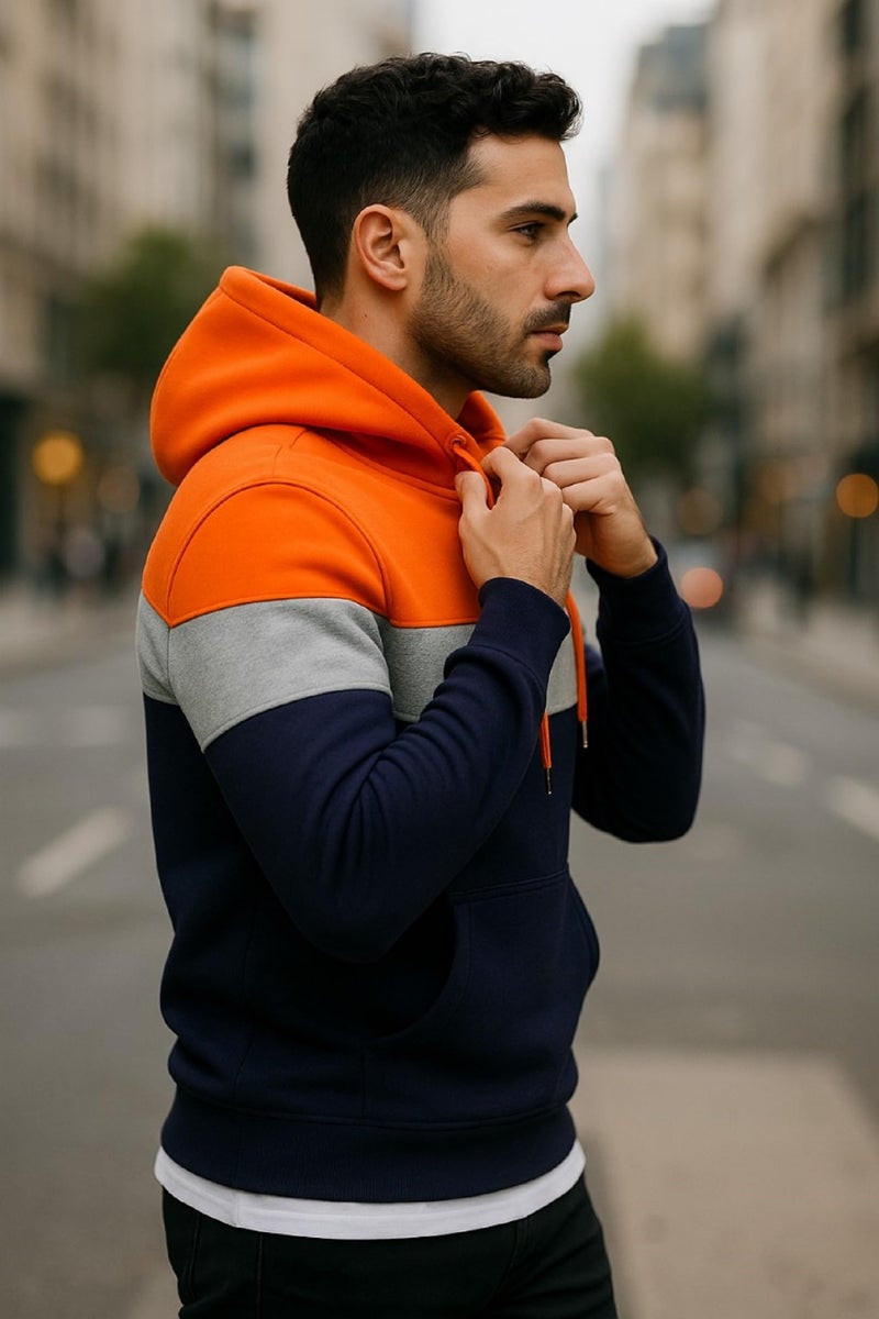 Lymio Hoodies || Sweatshirt for Unisex || Unisex Hoodie (H-54-Blue-S) - Image 3