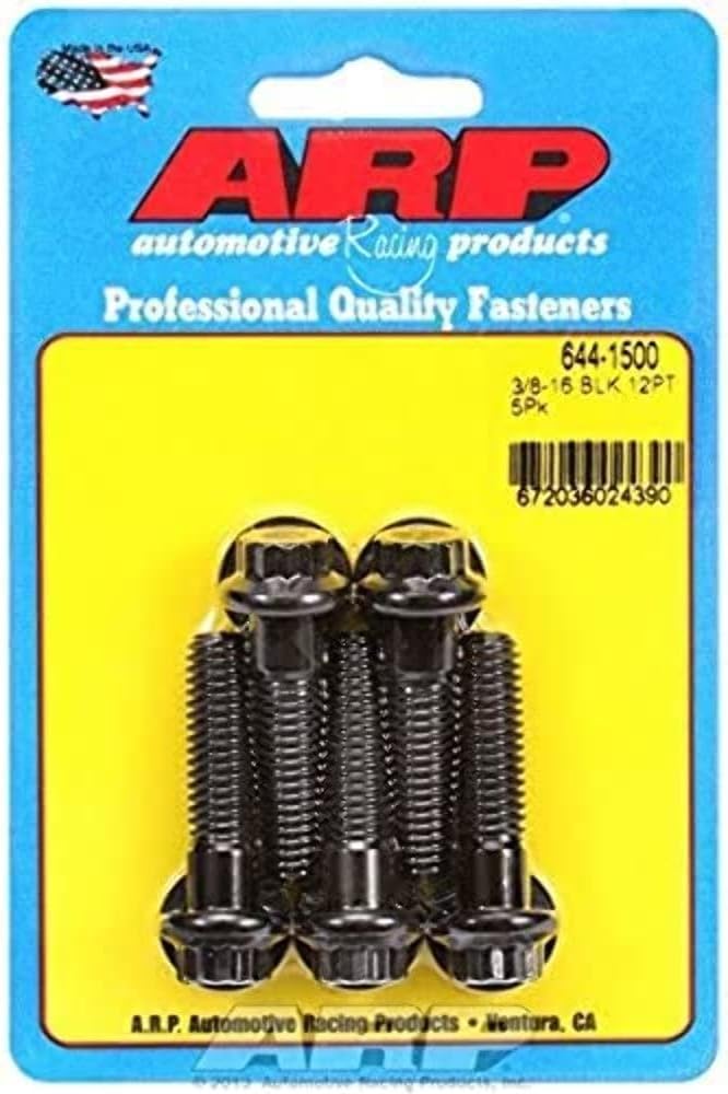644-1500 3/8"-16 x 1.500 UHL 12-Point Bolt Kit - 5 Piece