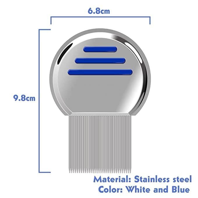 ELITEWAVE Lice Comb For Women And Kids Stainless Steel Lice Terminator Fine Nit Lice Egg Removal Comb For Women Lice Comb Hair Scalp Louse And Eggs Remover - Image 2