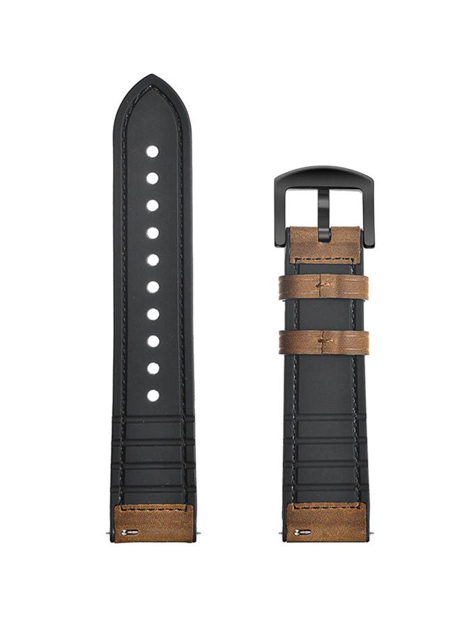 Replacement Strap For Samsung Galaxy Gear S3 22millimeter Brown - Image 2